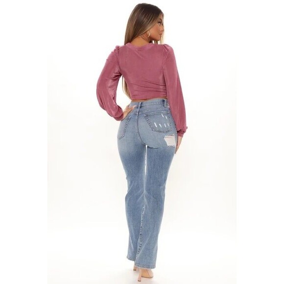 Button up retro style crop top - Picture 3 of 10